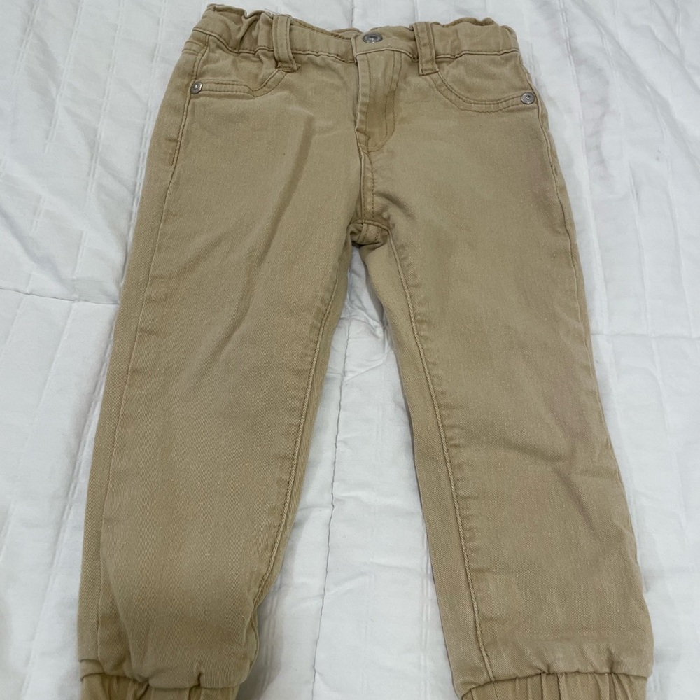 7 For All Mankind Kids Tan Casual Pants